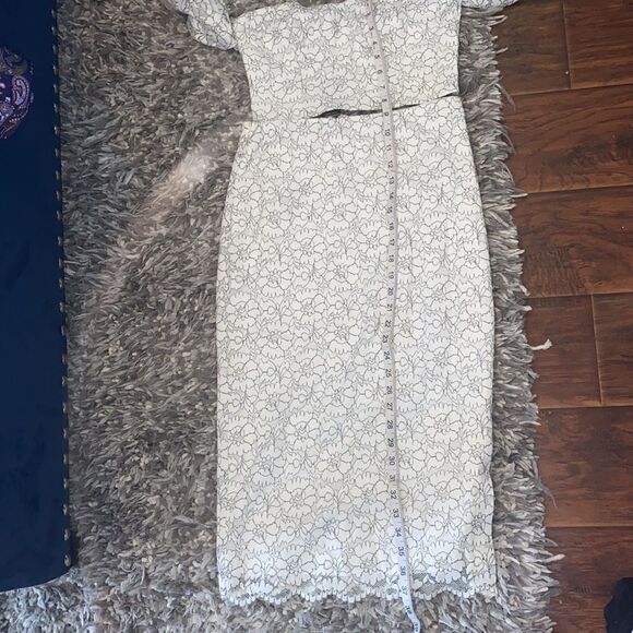 Bebe Lace Karen Two (2) Piece Top and Skirt Set Feminine Contemporary Event - Picture 14 of 14